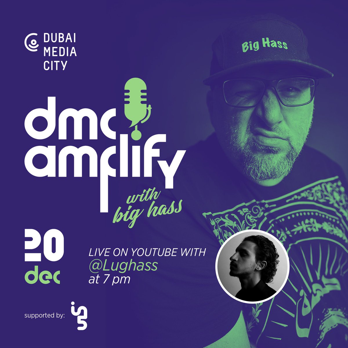 DXBMediaCity's tweet photo. Here’s some ‘exposure’ for @lughass, ace photographer and filmmaker, and star of #DMCAmplify Ep 3! Join us on Sunday 20 December with @BIG_HASS to see his incredible work for top brands and celebrities across the world. https://t.co/05GobnXxas