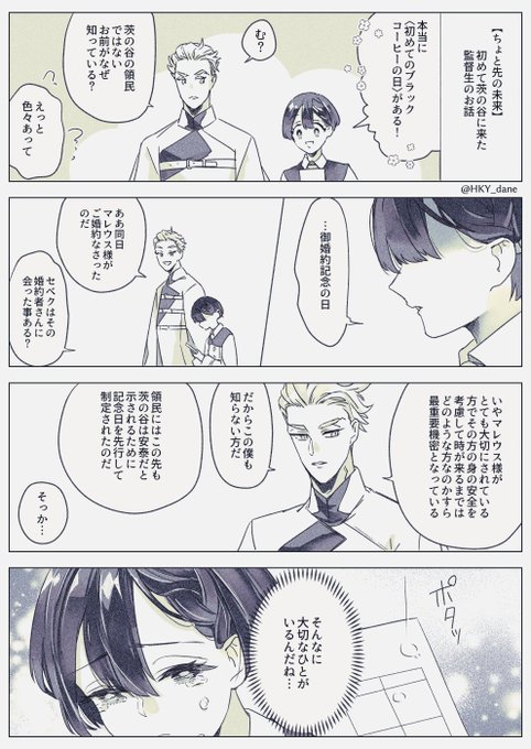 こういうマレ監が読みたいなっていう草案?
(昨日アップしたマレ監の未来軸みたいなお話です)

監督生?顔あり 