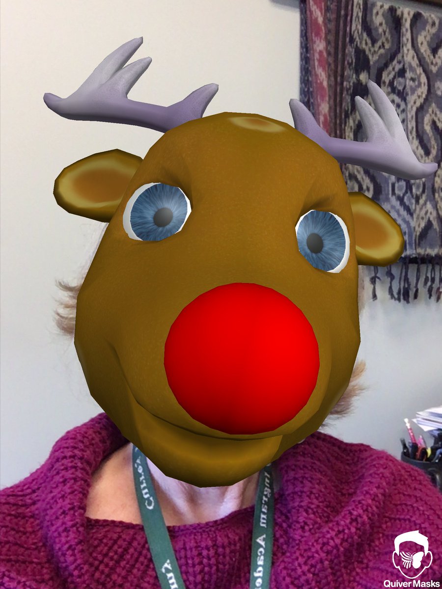 ginannf's tweet image. I just discovered the masks on @quivervision. Such fun! #AugmentedReality
