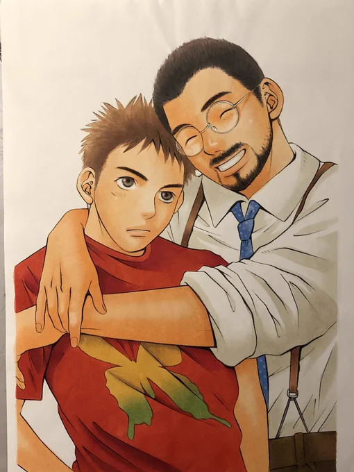 こちらも文庫本の表紙でエンゾと灰ニを描きました。

それでは皆さんおやすみなさい。良い夢を(・'з`・) 