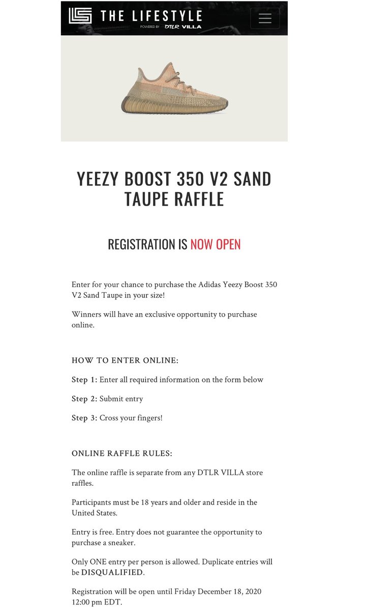 dtlr online raffle
