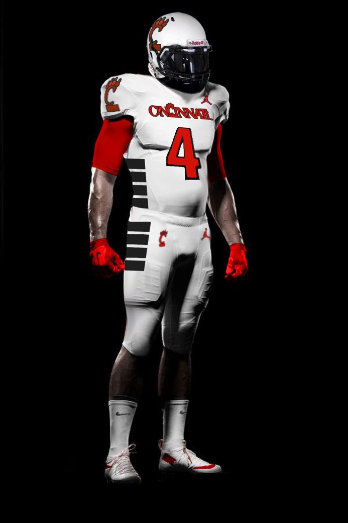 UCUniforms's tweet photo. Some of the other tracker accounts did a college football reverse retro concept, so I wanted to get in on the fun! 

We’re taking the late 90s from the hardwood to the gridiron.

Special thanks to @Captain_Cincy for his enormous help on this project. 

Check out #CFBRR for more! https://t.co/ueSdzKPy0H