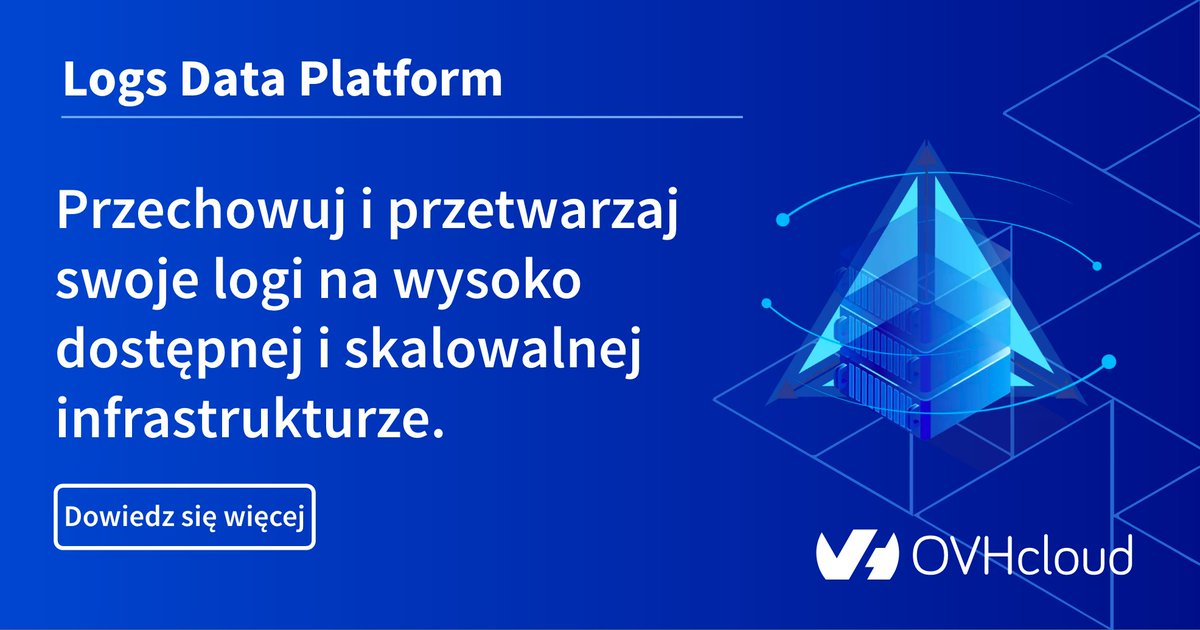 OVHcloud_PL's tweet image. Skorzystaj z naszego narzędzia do analizy #logów - Logs Data Platform. Wykorzystaj naszą niezależną platformę, przesyłaj pliki logów od dowolnego dostawcy usług w chmurze lub z lokalnych klastrów. #DataLogs