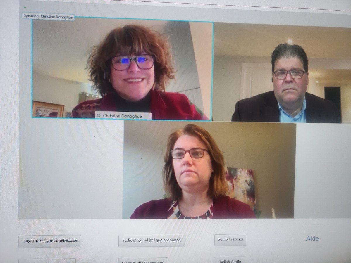 CRA Virtual town hall with <a href="/KineDonoghue/">Christine Donoghue</a> @LeFonfon @mireille_cra. Speaking about where we are and where we're going as an Agency. ⬅️↖️↗️➡️