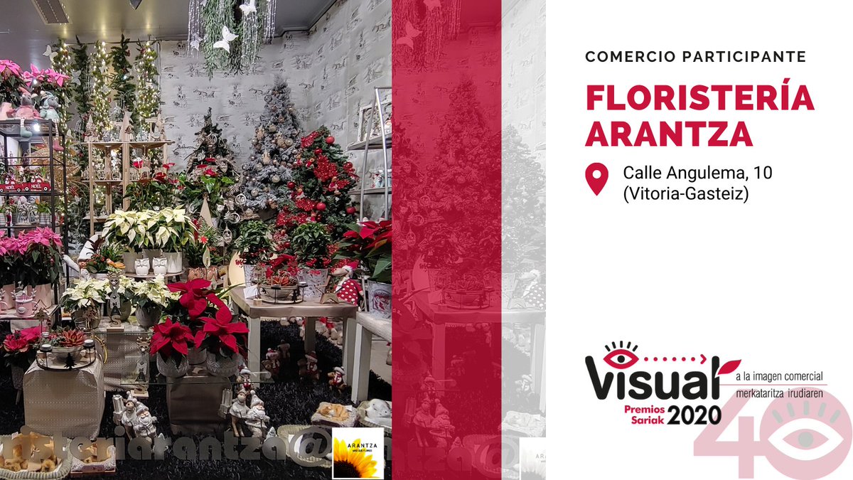 camaradealava's tweet photo. Dinamización comercial durante el 40º aniversario de los 🅟🅡🅔🅜🅘🅞🅢 🅥🅘🅢🅤🅐🅛 🏆🏆
⚉ Carnicería Etxabe
⚉ Goya Floristas (@goya_floristas)
⚉ Bushi Sport (@bushisport)
⚉ Floristería Arantza (@FloresArantza)
#PremiosVisual2020 #VitoriaGasteiz #Álava https://t.co/X6kRB2aVGf