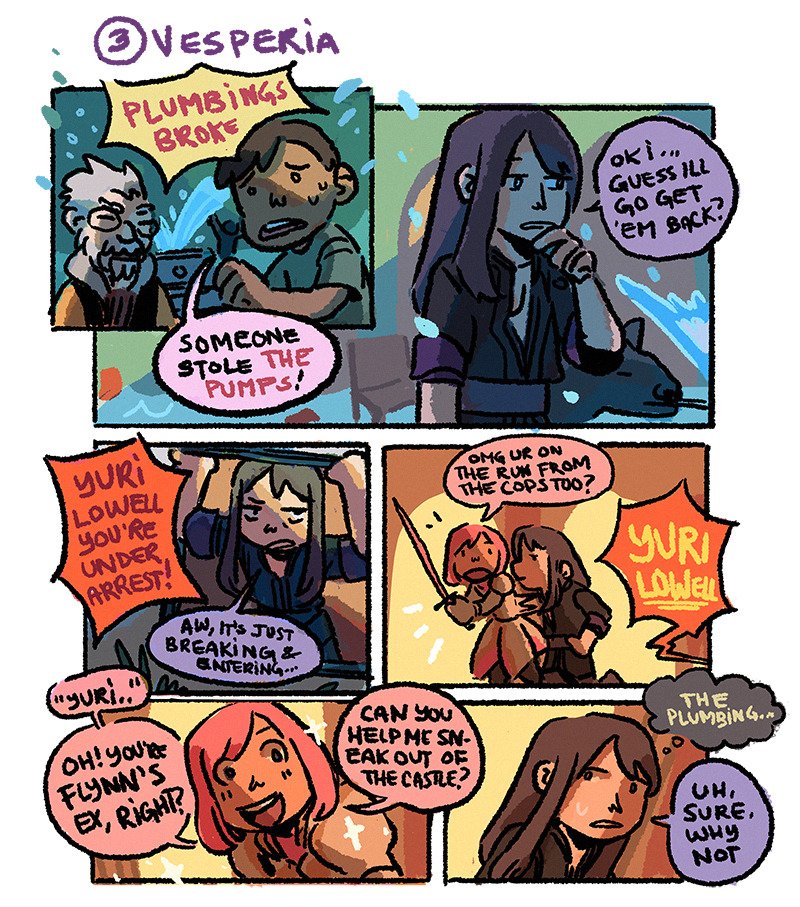 Happy 25th anniversary to the Tales series!! Here's my series of comics about how all these truly iconic games start LOL 