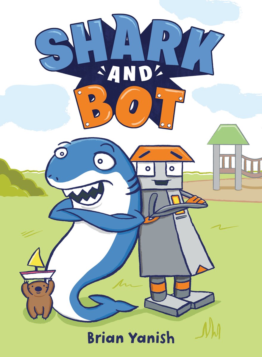 A shark and a robot seem like unlikely friends – and these two are no exception! Despite challenges,  @AuthorYanish’s SHARK AND BOT (edited by  @MichelleNagler, from  @randomhousekids) work it out, complete with playground dance moves!