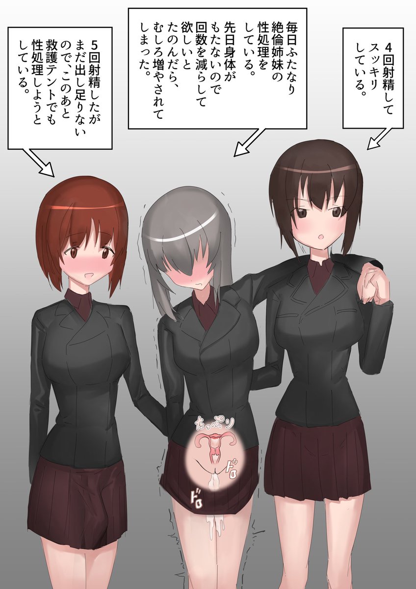 絶倫ふたなり西住姉妹と逸見
#ふたなり 