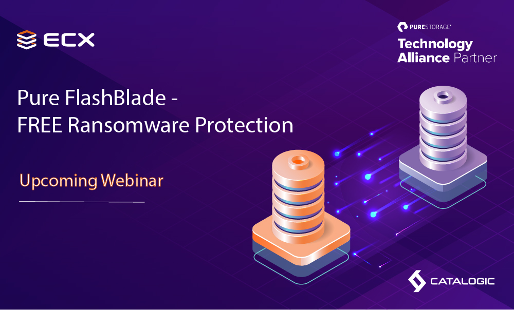 CatalogicSW's tweet image. ECX offers FREE management &amp;amp; offload of @PureStorage FlashArray snapshots to a Pure FlashBlade target. Register ⬇️ for our #webinar Thurs, Dec 17th @ 1:00pm ET as we discuss orchestrating recovery of your data from Pure FlashBlade after a #ransomwareattack
catalogicsoftware.zoom.us/webinar/regist…