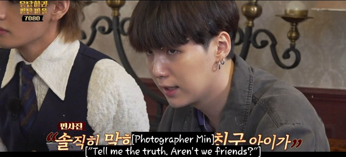 what a way to end the day, our cuutie babies immersed in their roles  @BTS_twt   #RUNBTSEp120