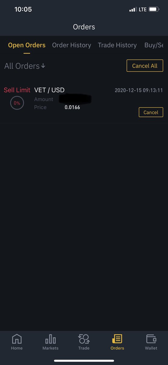Unruly_BossVET's tweet photo. @BinanceUS Since when does it take almost an hour for a sell order to still not  be completed ? Am I doing something wrong? https://t.co/XgeF3zh2lA