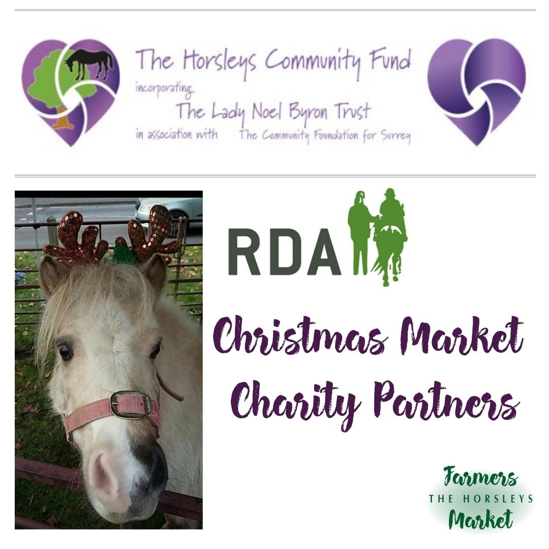 Join us in supporting our Charity Partners of the month, @CFSurrey and @HorsleyBookRDA - meet Barney the Shetland Reindeer, join in the Horsley Community Fund Challenge, and enter our raffle for the chance to win a Christmas hamper full of stallholder products and vouchers. #KT24