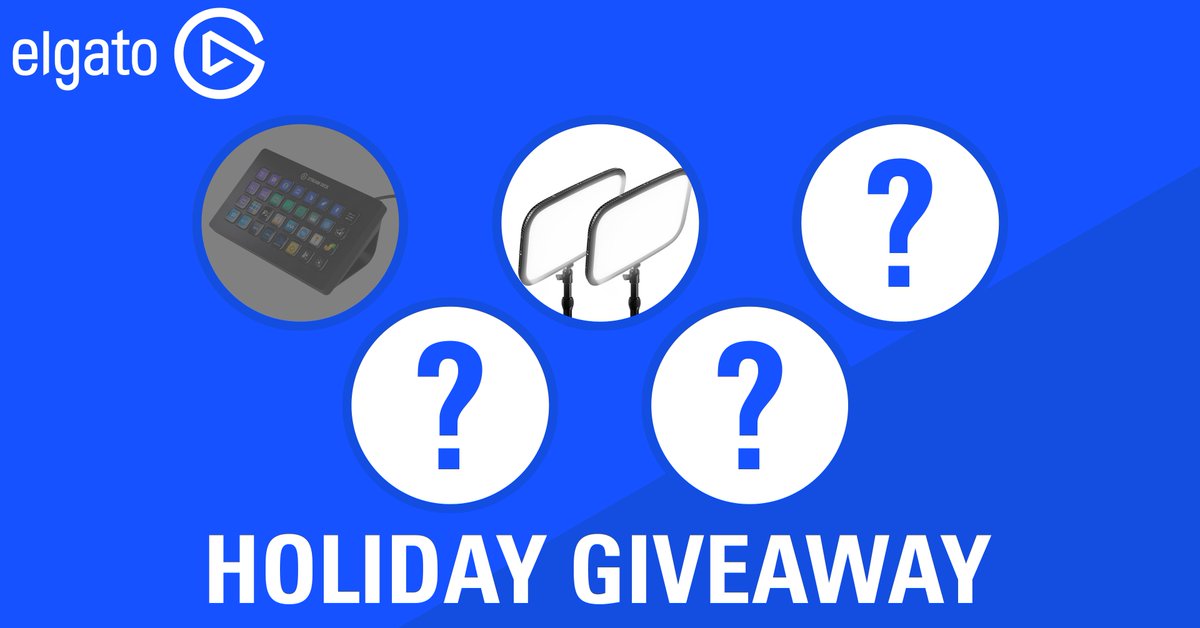 🎶 On the second day of giveaways Elgato gave to one winner... 🎶 

🎁 Two Key Lights

To enter:
RT + Follow <a href="/elgato/">Elgato</a>

Winner chosen tomorrow.