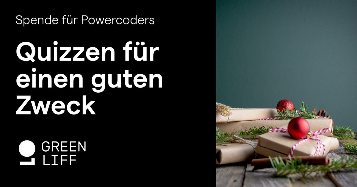 Testet euer Wissen zu weltweiten Weihnachtsbräuchen: xmasquiz.greenliff.swiss Für jede richtige Antwort spenden wir 5 CHF an Powercoders, einen Verein, der sich für Chancengleichheit in der IT-Branche einsetzt. Quizzt mit! #spende #christmas