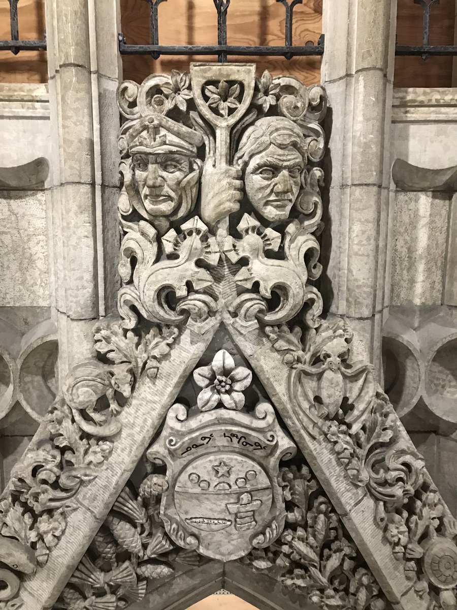 Among the scaffolding that we scaled was the set up in the rotunda, giving a unique, up close look at the space.  #cdnpoli