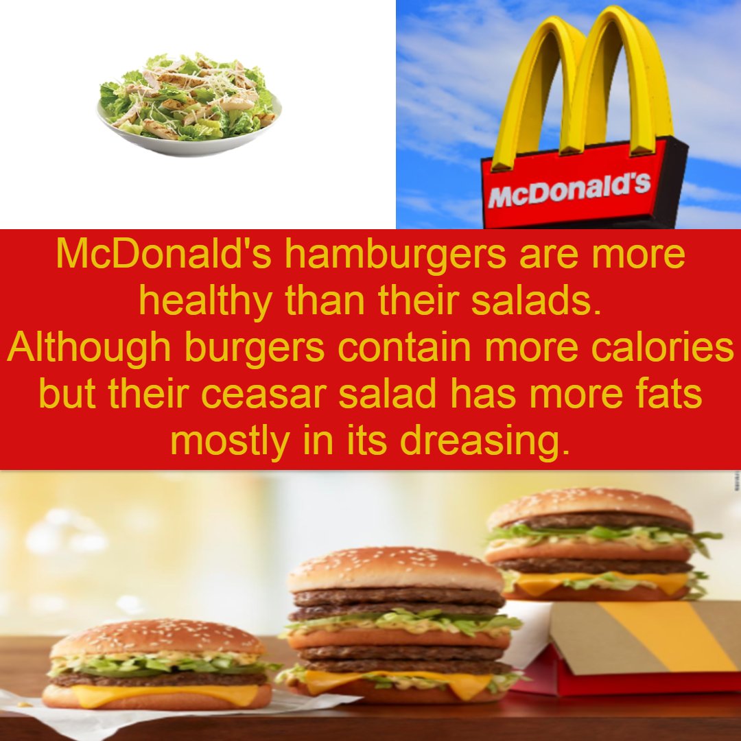thatssorandom__'s tweet photo. #food #foodfact #fact #facts #burger #mcdonalds #burgers #salad #ceasarsalad #salads #healthy #random #thatssorandom #thatssorandomeveryday #facteveryday #randomfacts #information #themoreyouknow #knowmore #knowbetter #knowthetruth #factsoflife #factsmatter #factcheck #dailyfacts https://t.co/1zJM9iZ1Uc