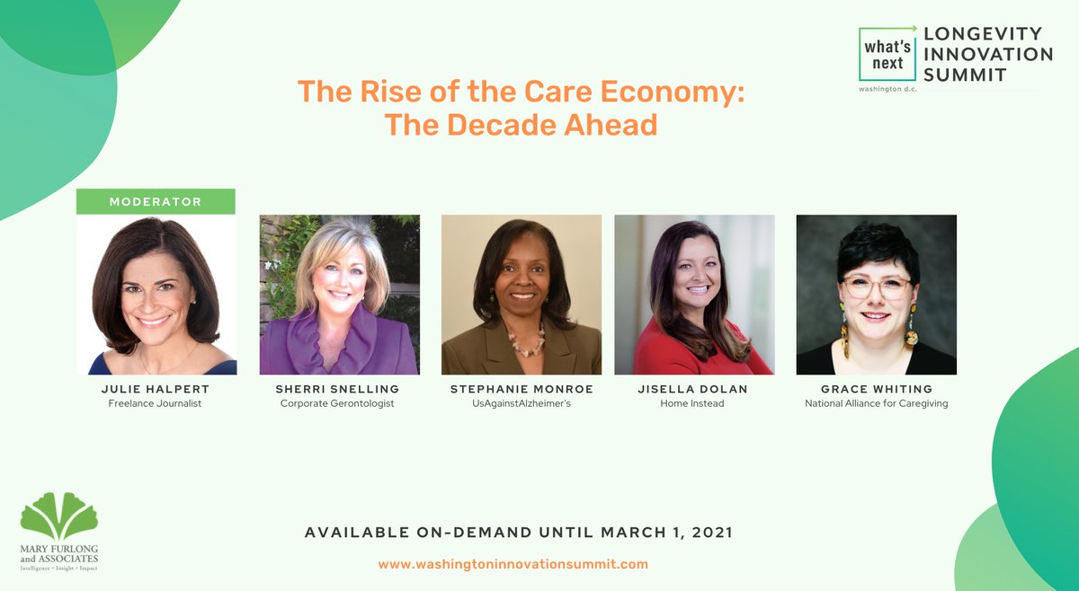 “I want #caregivers to be seen as #heroes in our society.” Did you know that we are now offering the entire program of our #LongevityInnovation Summit on-demand? Now is your chance to attend a master class on the care economy! 20% off holiday discount at: washingtoninnovationsummit.com