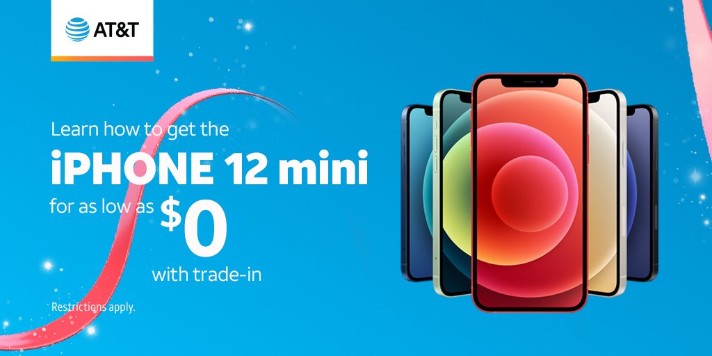 ATTSBattlefield's tweet image. New &amp;amp; existing customers can get the iPhone 12 mini for $0 when you trade in your old phone. Visit our AT&amp;amp;T Store at 729 S Battlefield Blvd to purchase, or schedule a private, one-on-one appointment with us at bit.ly/ATTVIP! #ATTVIP #ATT #Apple #iPhone12Mini #iPhone