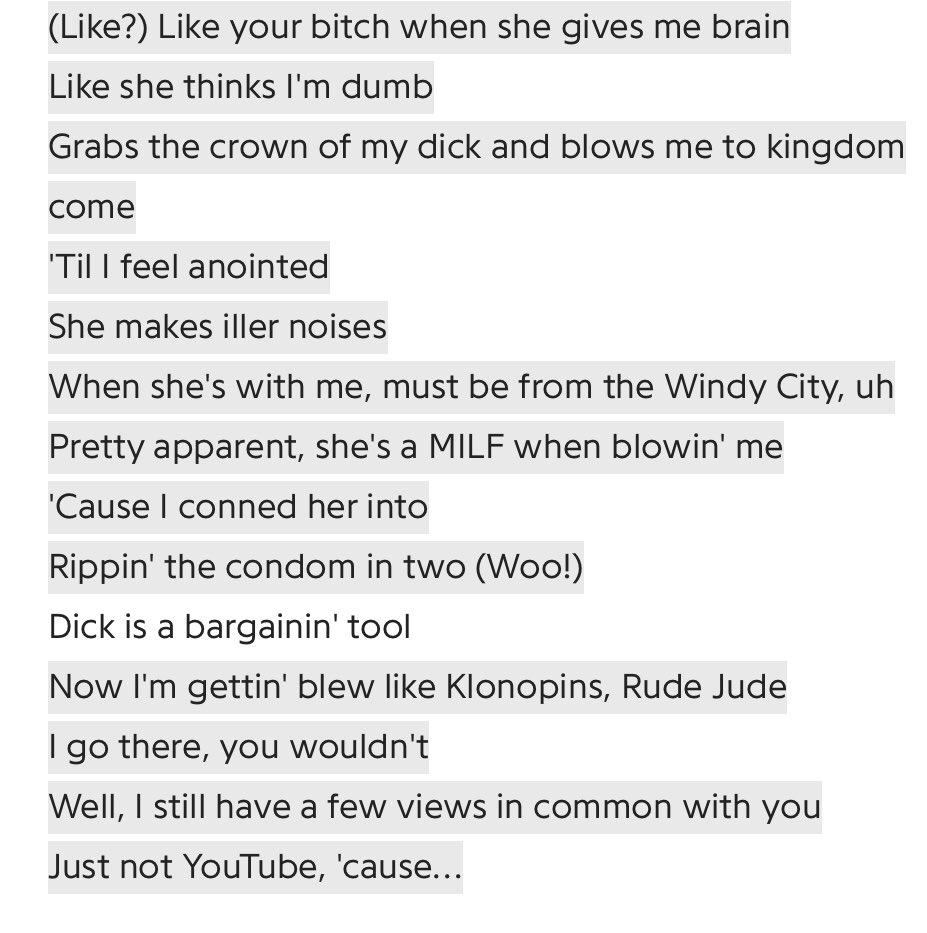 I really like Em‘s verse on the remix of this but man I forgot how much the original actually sucks. What the fuck is this??