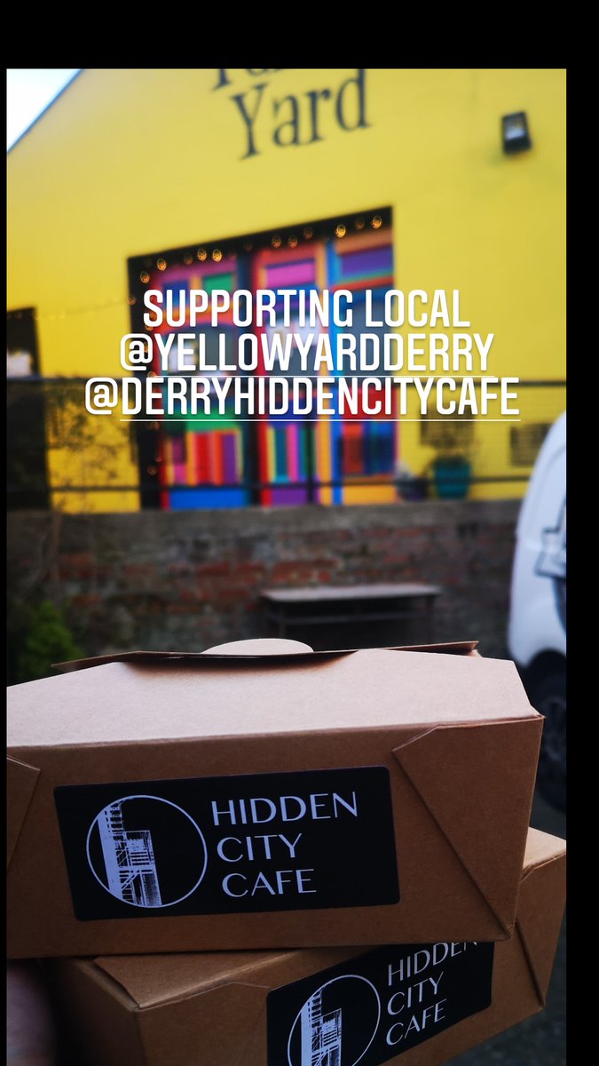 HiddenCityCafe1's tweet photo. Supporting local and local supporting us. #SupportLocal #supportsmallbusiness #Derry #hotfood #hotstuff #yellowyard https://t.co/SNfWlqE2PG