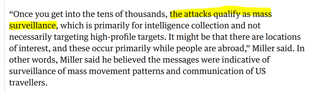 These attacks are another example of the PRC's bulk collection strategy for data and information. Amass it all, sort it later is a powerful tool.Just as tech companies have seized on the value of collecting data for algorithms and influence, so too has the PRC state.