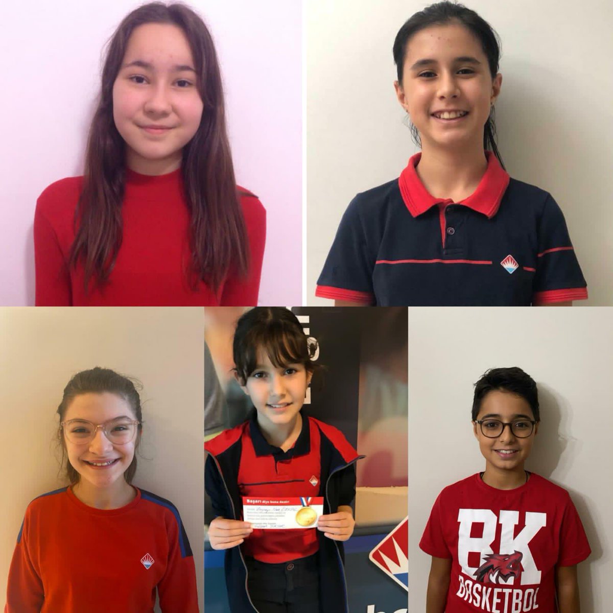 6.sınıf Agis 4 sınavında sayısal bölümü tam yanitlayan Eymen Soygök,Rüya İrfanoğlu,Nehir Lal Sağıroğlu,Ezgi Arslan,Rojev Bilgin ,Yağmur Yeğenoğlu, Azra Karabudak,Elif Naz Sarıcı,Ayça Duru Kostak,Zeynep Naz Özkal ve Mert Altundağ'ı tebrik ediyor, başarılarının devamını diliyoruz.