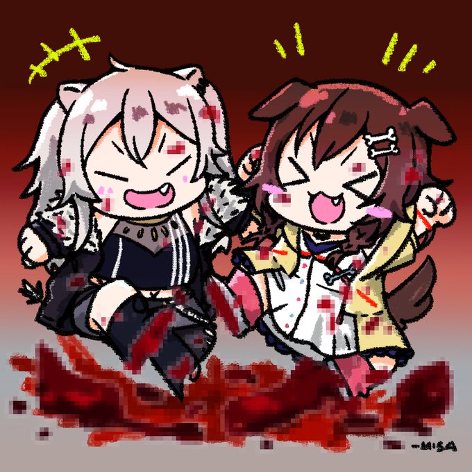 てぇてぇ…
#ぼたころ
#ししらーと 
#できたてころね 