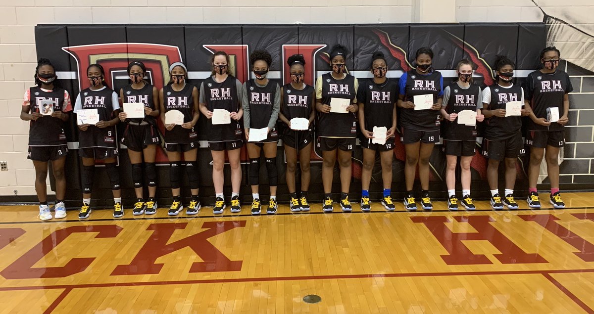 Team took time out to sign Christmas cards for the Senior Citizens at Devine Manor Assistant Living Facility here in Rock Hill. Trying to send the residents some Holiday Cheer!! #BearcatPride