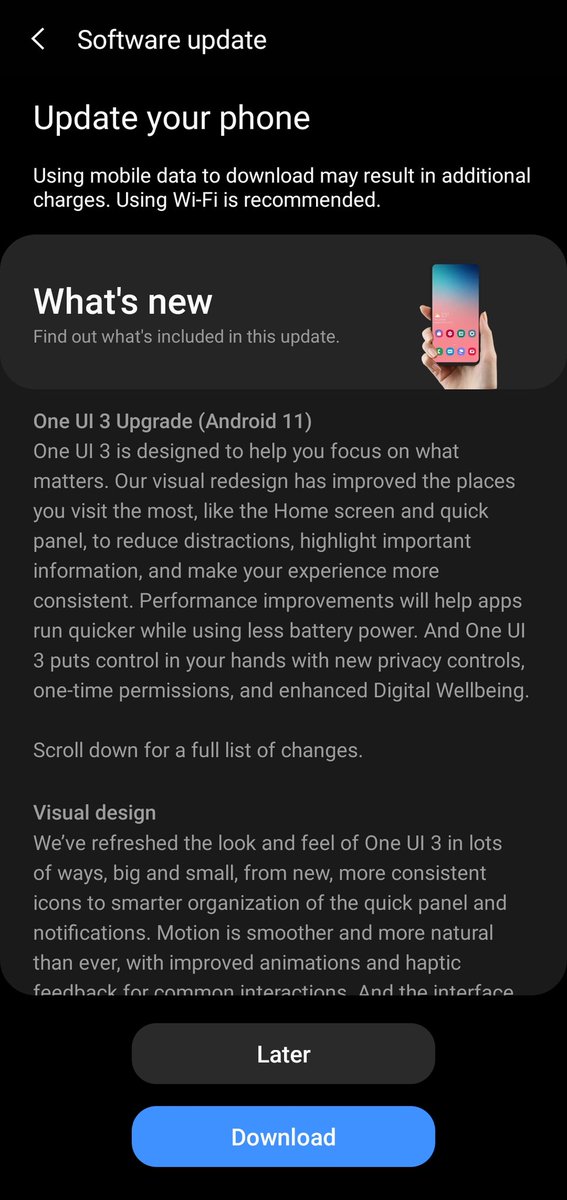pateldarshan293's tweet photo. Android 11 One UI 3 is now available for @SamsungCanada Samsung Galaxy S20 Ultra on @Rogers canada network https://t.co/s7AOaxpsBH