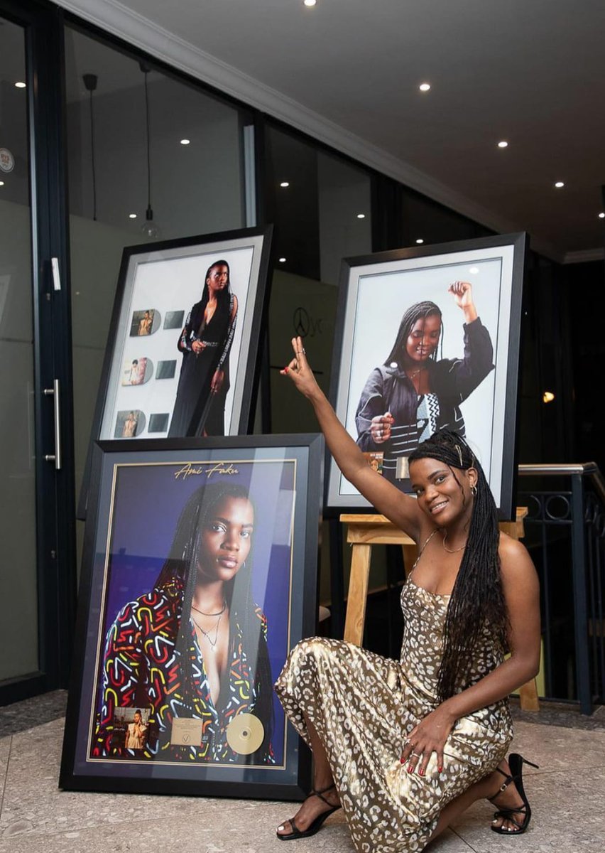 PopPulseSA's tweet photo. @Ami_Faku was celebrated at the Vth Season #VthVibrations dinner where she was awarded RiSA certified plaques for:

- Her debut album IMALI going GOLD
-Singles Imali, 'Ubuhle Bakho' and 'Inde Lendlela' going PLATINUM
-and 'Into Ingawe' with Sun-El Musician going TRIPLE Platinum. https://t.co/N4cK2yBqNu