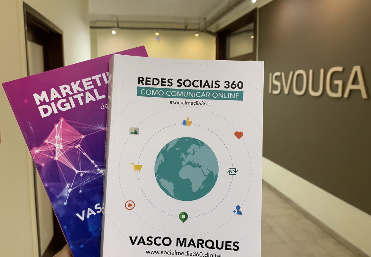 PGMKTDigital's tweet photo. @vascomarquesnet , docente de Social Media e Mobile Marketing, lançou este ano dois novos livros que vão acrescentar valor aos nossos estudantes: Redes Sociais 360 e Marketing Digital de A a Z, edição revista e aumentada.
Parabéns #VascoMarques !
#guiamktdigital https://t.co/n6zSmIljF5