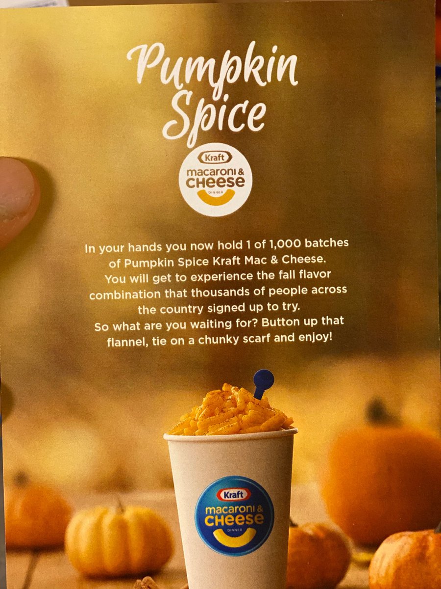 They really designed this thing for a prestige unboxing experience. Includes a special coffee to-go cup designed to make it look like an actual pumpkin spice latte. And a spork.“! of 1,000 batches.” This is a collector’s item. I am honored, and also horrified.  #PumpkinSpiceKMC