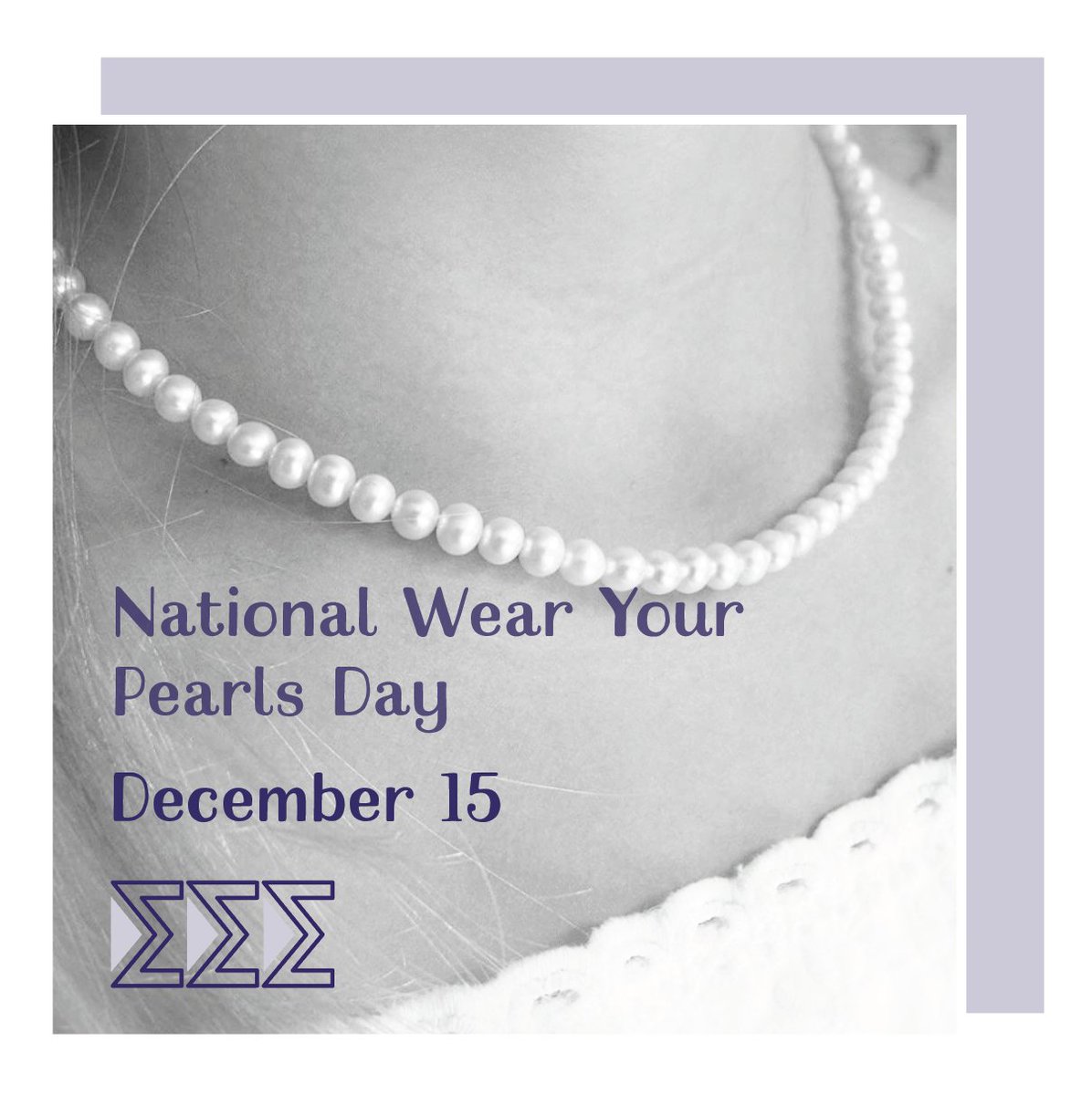 Are you wearing your pearls today? #purpleandpearls