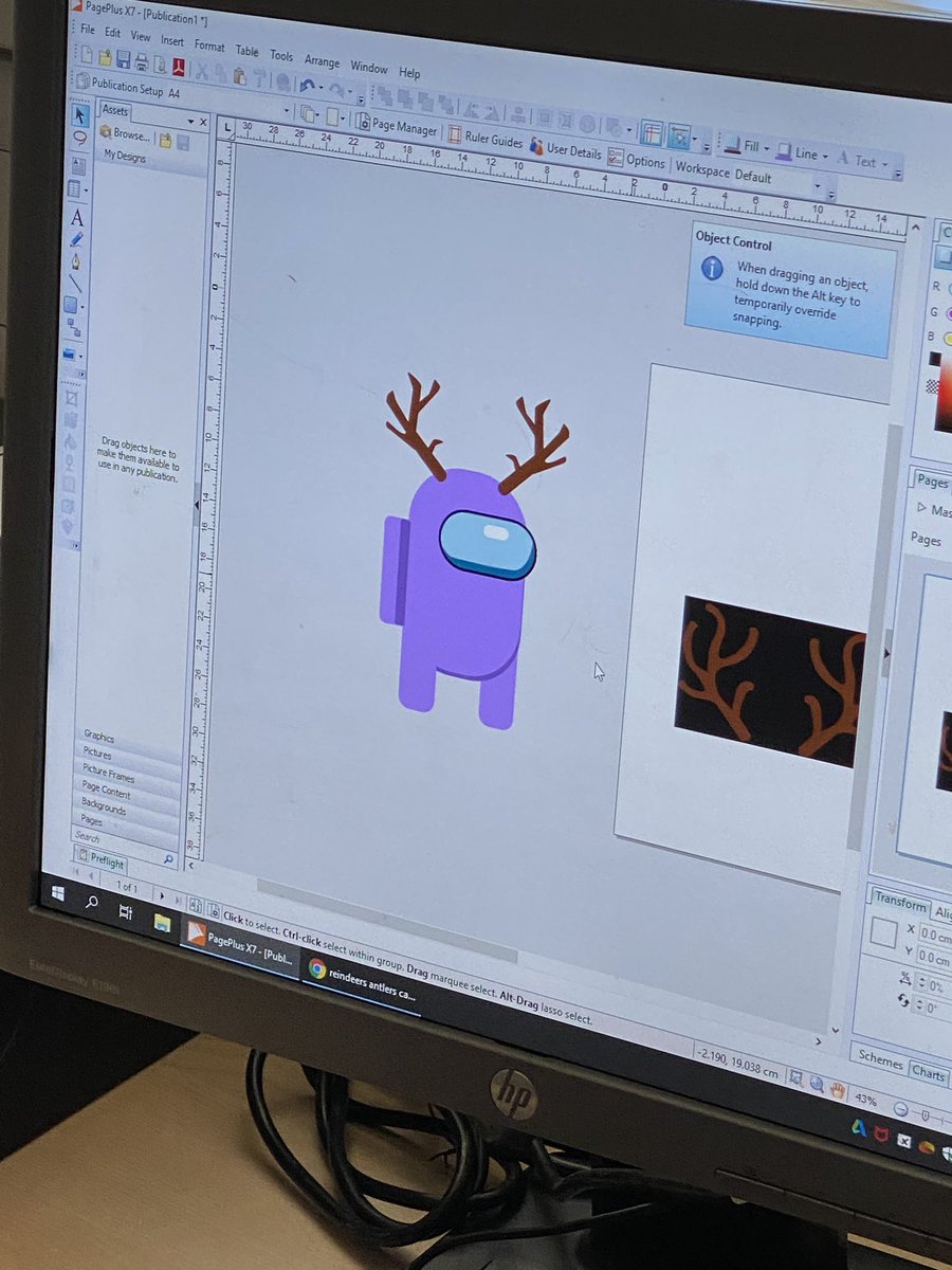 dmg_deans's tweet photo. GC students using their skills to create some festive Among Us characters... https://t.co/kC3GU3CkRW