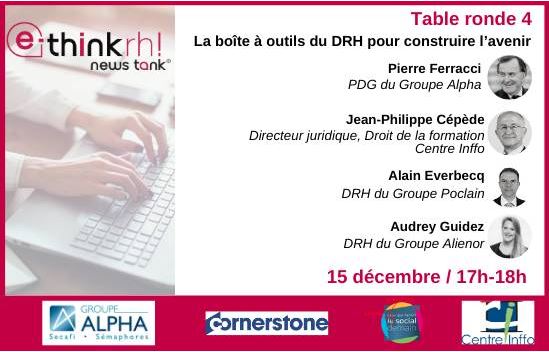 GroupeAlpha's tweet photo. RDV dans 30 mn pour la 4e table-ronde #eThinkRH @NewsTankRH et @exclusiverh
Quel dialogue social pour accompagner les transformations et maintenir le pacte social ? Quels outils pour construire l’avenir ?
Avec Pierre Ferracci, PDG @GroupeAlpha
➡ https://t.co/3eQlghGOfA https://t.co/LLKYUalzKZ