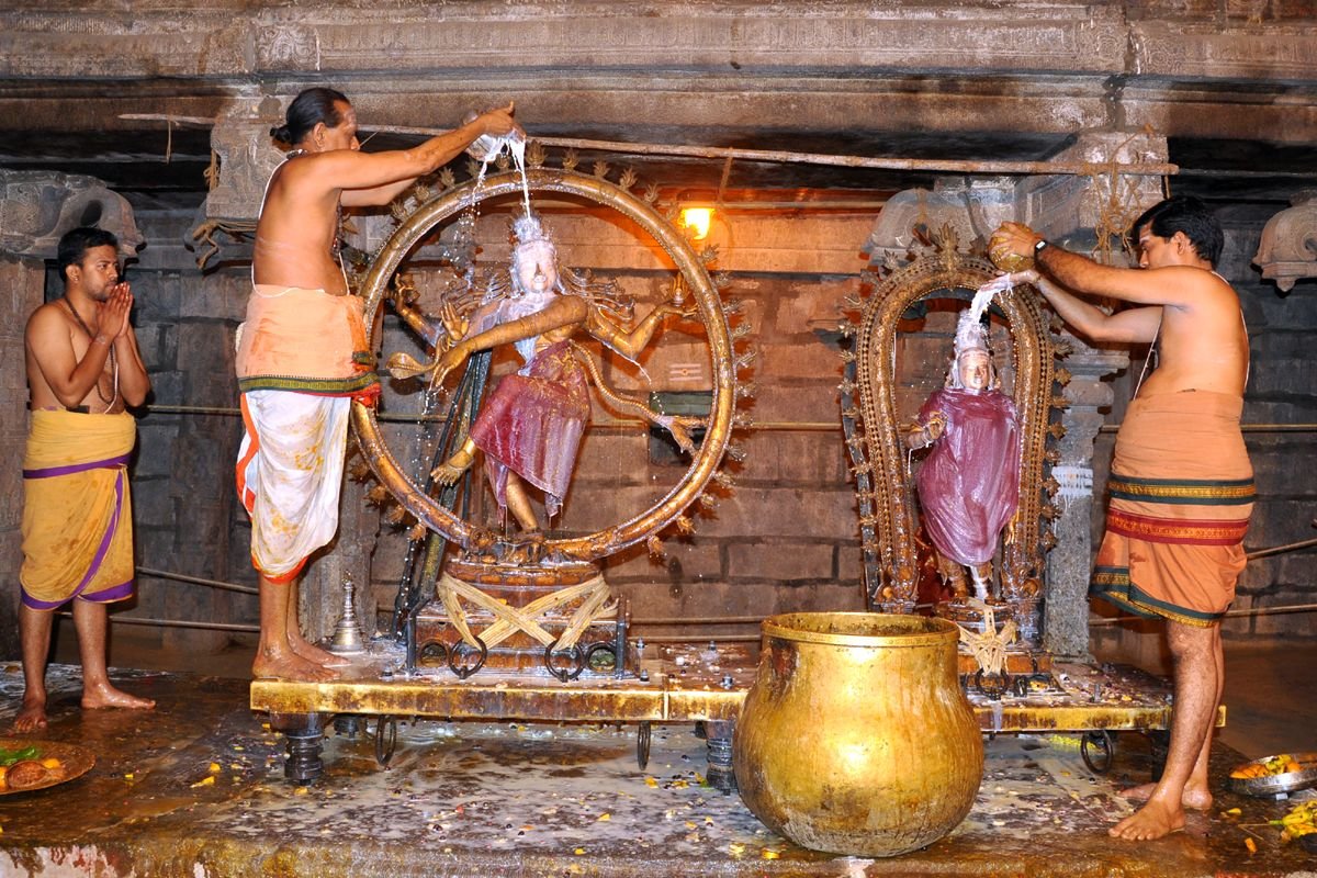 चापराशौ स्थिते सूर्ये उषःकाले दिने दिने अभिषेकं ततः कुर्याद्रौद्रमन्त्रेण रुद्रवित् अर्कपुष्पैश्च बिल्वैश्च पूजयेच्च महेश्वरम् नैवेद्यं च ततः कुर्यात् लोक संहार शान्तये (शिव पुराणे)Similarly 1 shall recite rudraprazna, do abhiSeka, arcana with arka, bilva & do nivedana to शिव