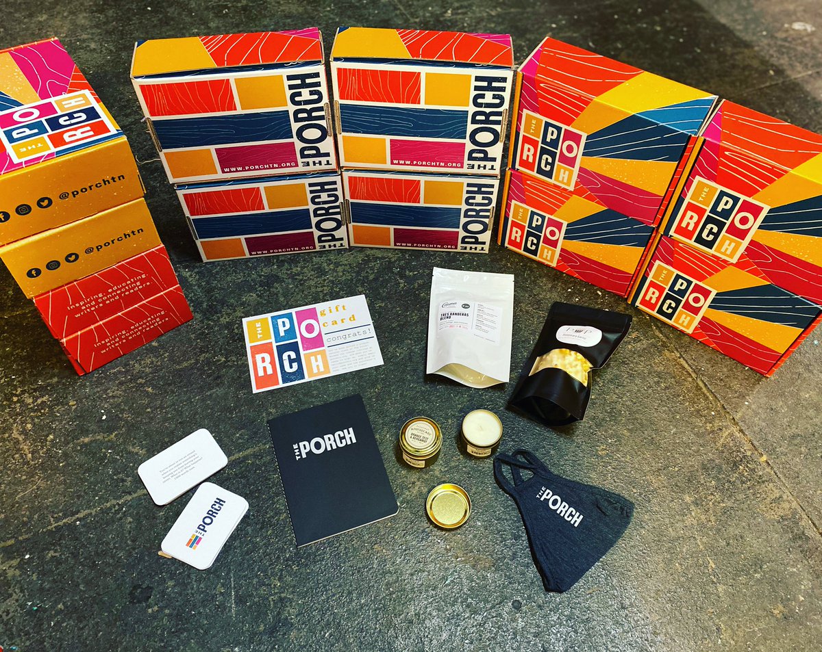 PorchTN's tweet photo. At last we can show you these beautiful boxes designed by @hiphues! Our Writer Kits are shipping now and make the perfect gift that keeps on giving for all your faraway writer pals. Learn more at https://t.co/PgN2gPH9C4 and check out our 2021 classes while you’re there. https://t.co/2XzoSV7Fga