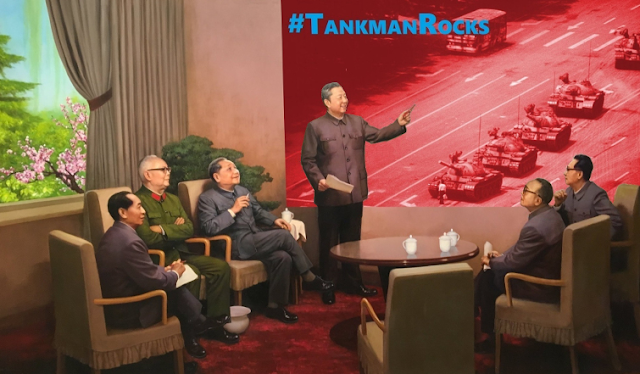 ZazousLes's tweet photo. @HuXijin_GT 胡锡进从世界军国主义首都吹嘘印度的军国主义！虚伪的。胡锡进没有阴茎，他让他的祖先感到羞耻！
art below by Troy Davis of @ZazousLes https://t.co/RVwobbbJZj #tankmanrocks #chinazi free hong kong https://t.co/0NYoSHTBiW