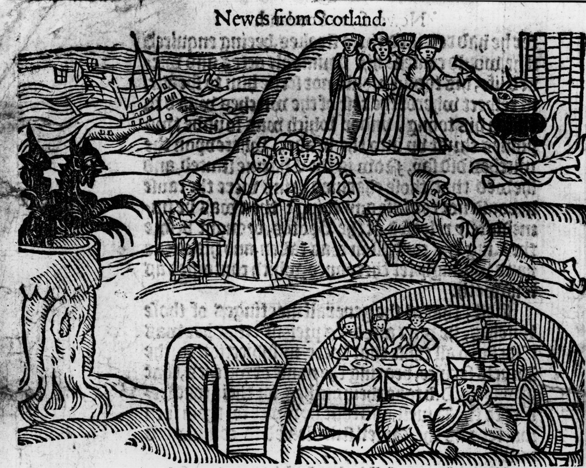 As in 'mad woman', the persecution of women is historically familiar. But  #DYK dealings with faeries were central to many witch trials?Alison Peirson was tried for ‘haunting and repairing with the gude nychtbouris and Quene of Elfame’.(©  @UofGlasgowASC , via  @Scranlife)