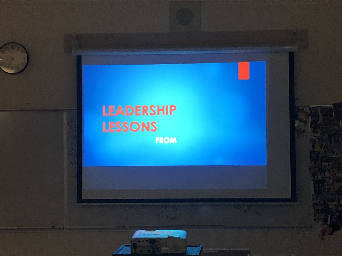 LenoraPoulin's tweet photo. #wednesdaylesson for #hssleadership. Talking about leadership lessons from COVID. @teachwilkins #sd78 https://t.co/GEbvMuLgUY