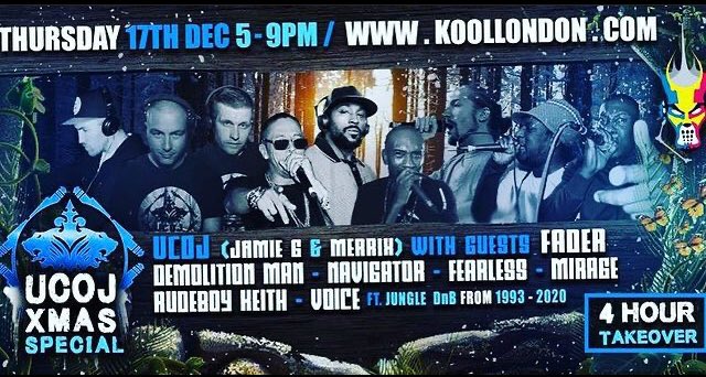 Voice_MC's tweet photo. Fire this Thursday on @koollondon for the
@UTDCOLOURS Christmas takeover 5-9pm
#jungle #ucoj #dnb #jungledrumandbass #koollondon #djfader #djjamieg #djmerrix #mcnavigator #rasdemo #mcfearless #voicemc #rudebwoykeith #mcmirage https://t.co/ajfudfudhQ