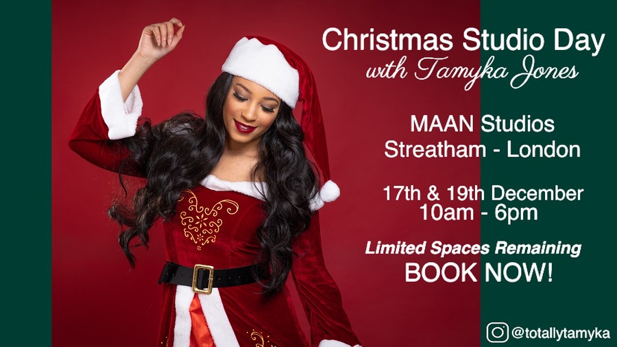 MaanStudios's tweet photo. Christmas themed creative studio day with Tamyka (1 to 1 photo session) - Thurs 19 Dec and Sat 19 Dec 2020

Available 1 on 1 time slots between 10am and 6pm now only £40 for 1 hour or £70 for 2 hours! 

MAAN Studios on #Google https://t.co/rHn96AZbmW https://t.co/jXKXtwcRoZ