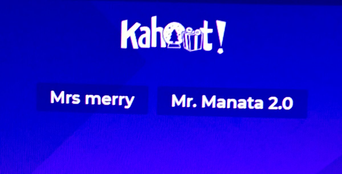 When your students choose YOU as their Kahoot nickname ❤️ Game on Manata! <a href="/D45Jackson/">Jackson Middle School</a>