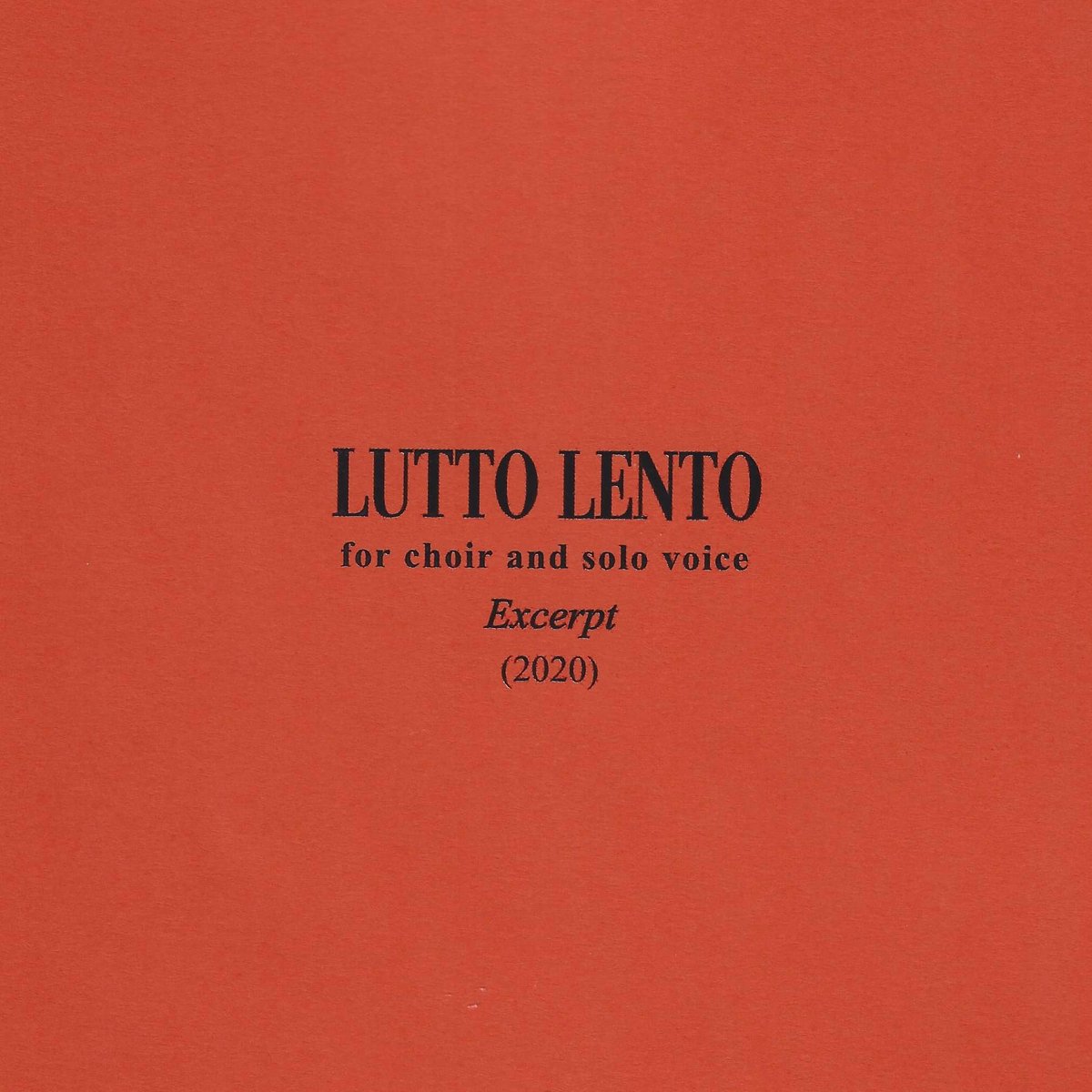 Partitura + CD, Warszawa - Milano 2020