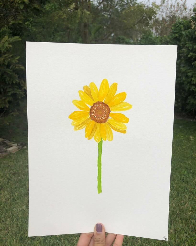 CardamomPop's tweet photo. Did this simple and cheerful warm up the other day before I got to work on some commissions. 

#wildforflowers #watercolors #sunflower #daisy #warercolorpainting #watercolorart #watercolorillustration #florals #flowers #art #happyart #cheerful #artist #b… https://t.co/dv003PGlc0 https://t.co/zcS9FfiPlp