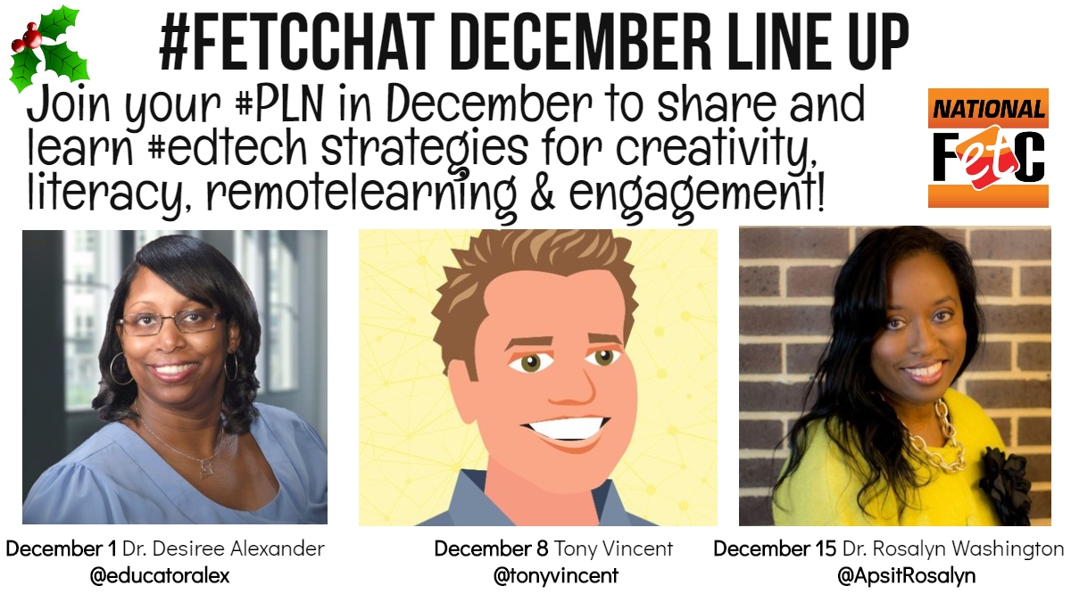 JenWomble's tweet photo. #tuesdaymotivations 

TODAY at 5PM ET #FETCchat will host the amazing @ApsitRosalyn for a tweet chat with our #FETC #PLN
It is our final 2020 chat!

Join to discuss #equity #literacy #diversity #edtech tools #appsmashing &amp; more!
#edutwitter #edchat #education #TLchat #EDLeaders https://t.co/hvnv1YPiXG