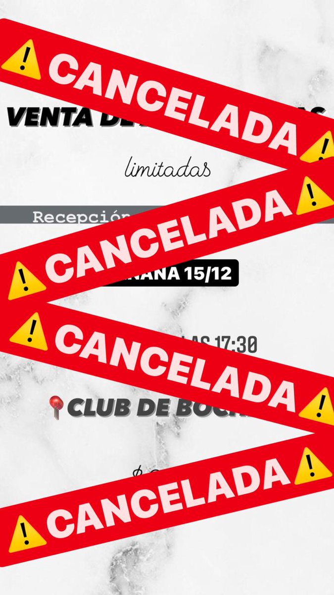 ⚠️‼Se suspende la venta de antis