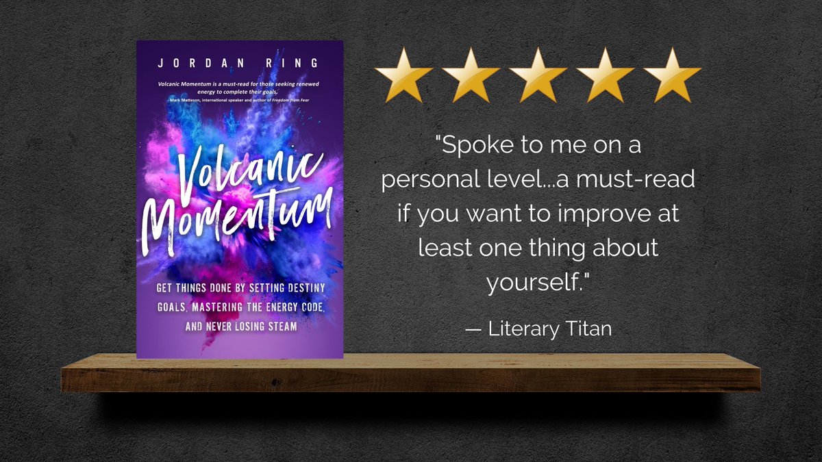 AuthorJMRing's tweet photo. Remember this book? I wrote it two years ago, and it's still changing lives. This is a five star review for Volcanic Momentum earned through Literary Titan.😊 https://t.co/dEiXROXHRN