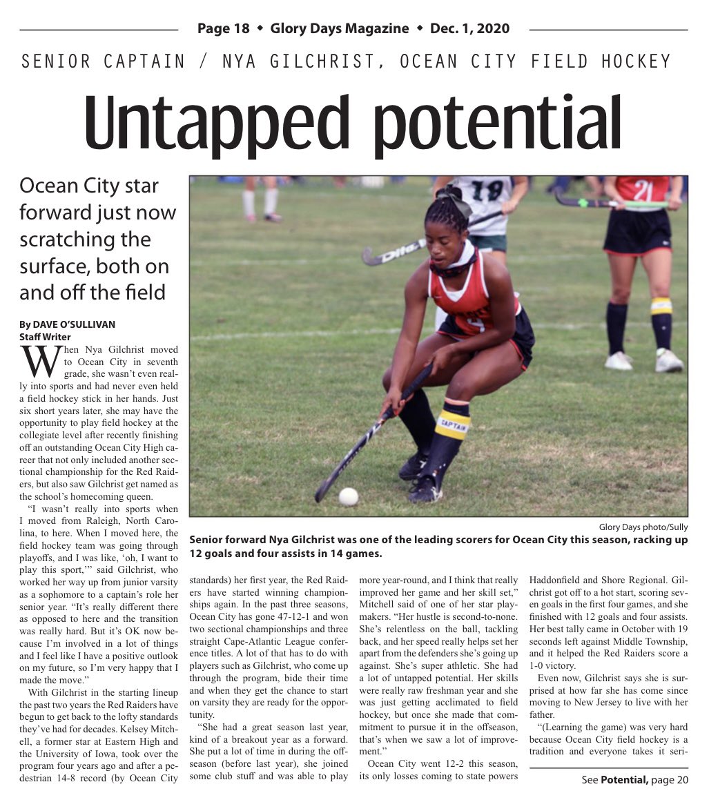 hockey_oc's tweet photo. Check out Glory Days Magazine for a feature story on senior, Nya Gilchrist! 🙌 https://t.co/wZSt4mRUgG