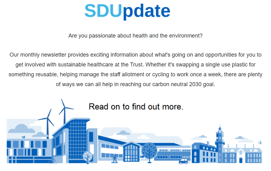 NBTSustHealth's tweet photo. Green Impact round-up, new colleagues, festive top tips, free high-vis and much, much more! It's the last edition of the #SDUpdate in 2020 and is a great one: https://t.co/Y3wWpQOil1 #GreenerNHS #sustainablehealthcare #TravelSmart @NorthBristolNHS https://t.co/aKl8LCXNZm